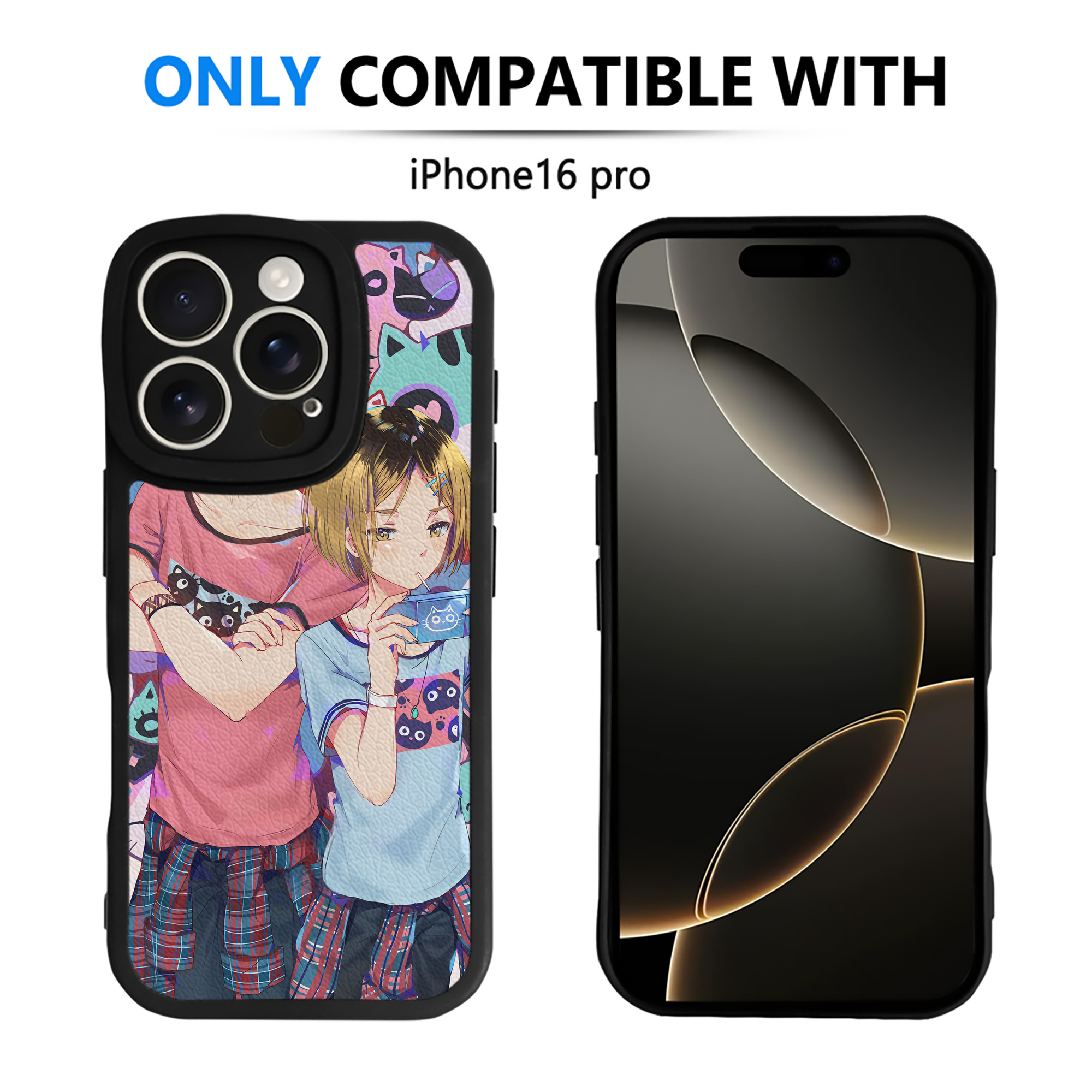 （画像用） ハイキュー!! Haikyu!! 【iPhone 16シリーズ対応】シリコンスマホケース（レザー調） 材質：シリコン